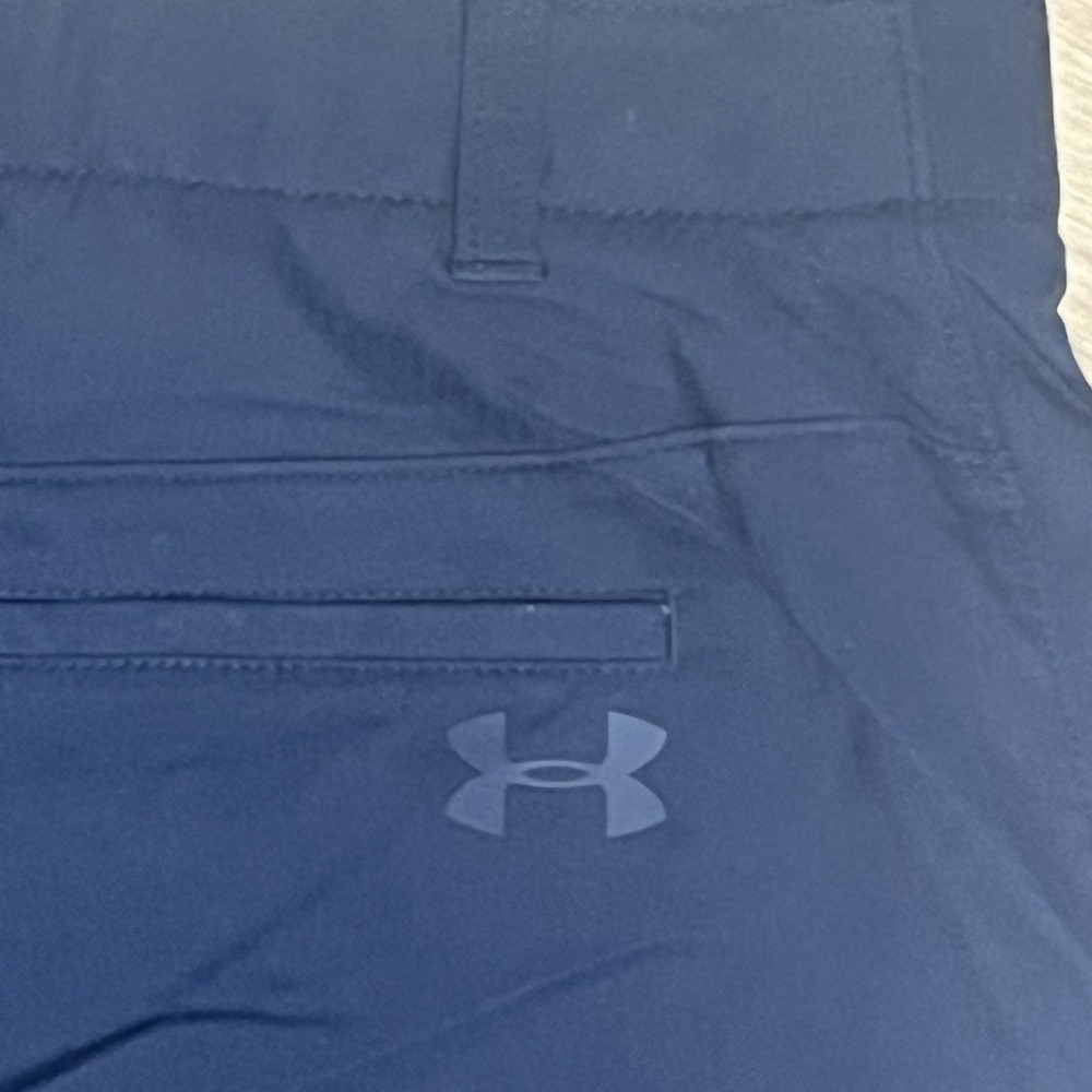 Under Armour UA Match Play Showdown Vented Golf Shorts Navy Men's 38 Performance - Picture 3 of 10